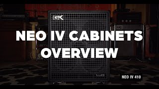 Gallien-Krueger NEO IV Cabinet Series Overview