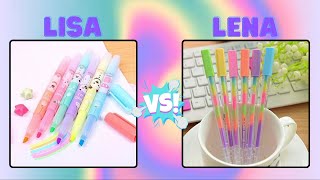 🎒🌺 LISA OR LENA 📖💟 |  Cute School Supplies / Material Escolar Fofos 💕