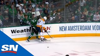 Predators’ Austin Watson Blindsides Roope Hintz With Blatant Hit To The Head