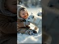 adorable bond kids playing with baby foxes 🦊 heartwarming animal moments critterverse baby