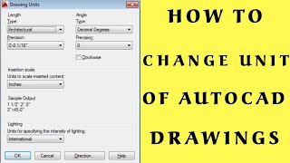 How to Convert AutoCAD Drawings from one Unit to another: Architectural to Surveying Drawings.