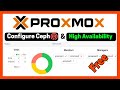 Step-by-Step Proxmox and Ceph High Availability Setup Guide | Free High Availability Storage