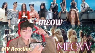 【REACTION】[ENG SUB] MEOVV “MEOW” MV Reaction｜Teddy打造的新女团诞生！｜BLACKPINK亲戚？｜好爱的GirlsCrush风格｜车厢第一次第二集