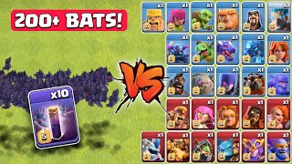 BAT ARMY vs ALL TROOPS!! | Clash of Clans