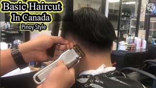 Basic Mens Haircut in Canada || gupit pang Canadian Citizenship