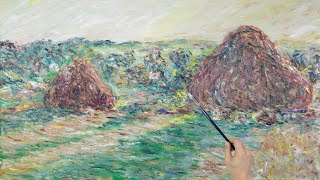 How is Monet's haystack painted? 莫奈的干草堆是怎样画的？请看完整的绘画步骤