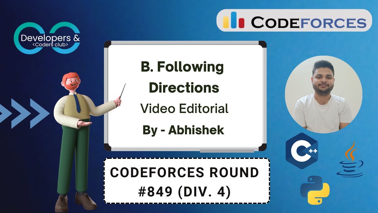 B. Following Directions | Codeforces Round #849 (Div. 4) | Codeforces ...