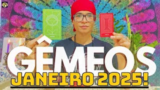 ♊️GÊMEOS JANEIRO 2025 • VOCÊ VIVE HOJE COISAS PELAS QUAIS UM DIA OROU!