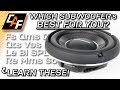 Choose BEST Subwoofer for YOU - Thiele / Small Parameters Advanced Lesson