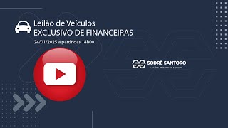 Leilão de Veículos EXCLUSIVO DE FINANCEIRAS 24/01/2025 - SODRÉ SANTORO LEILÕES