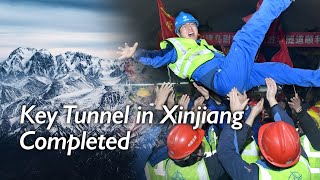 China's Xinjiang completes world's longest expressway tunnel through challenging Tianshan Mountains