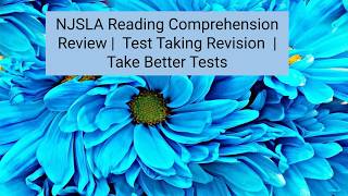 NJSLA Reading Comprehension Review | Test Taking Revision | Take Better Tests