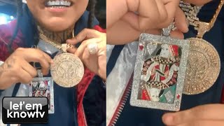 Young MA Flexing Her Crazy Custom Pieces With Dj Spinking | Pure Jewelry