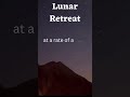 Lunar Retreat-The Moon's Slow Drift Away from Earth