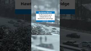 Traffic backed up in Charlotte, NC as 'bomb cyclone' hits Southeast