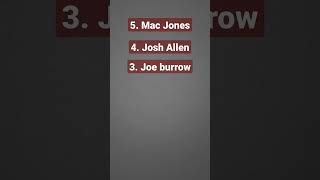 Top 5 quarterbacks in the NFL (still playing)