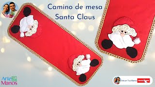 Table Runner with Santa Claus