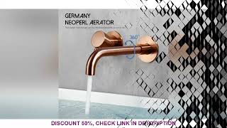 Bagnolux Polished Or Brushed Rose Gold Bathroom Faucet Brass Round Hole Concealed Type Household Hot