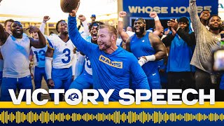 Sean McVay’s Electric Victory Speech After Win vs. 49ers In Week 3