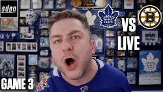 Stanley Cup Playoffs - Boston Bruins @ Toronto Maple Leafs - Game 3 LIVE w/ Steve Dangle