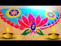 Diwali rangoli design #simple rangoli design# festival rangoli design #diwali decoration ideas