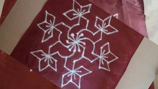 9 to 5 Beautiful rangoli for home | 9 ते 5 dots ची कशी काढावी रांगोळी डिझाईन