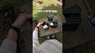 Airsoft M60 vs M249 Mags Charge 💨 #airsoft #asmr #satisfying