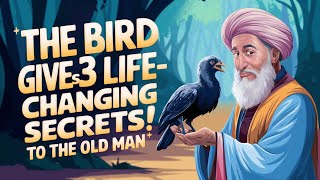 The bird gives advise to the old man | Visual Storytelling