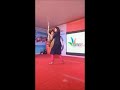 heroine dhansika is doing silambam at sandy s dance studio