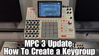 How to make a Keygroup in MPC 3 Update