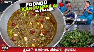 பூண்டு கறிவேப்பிலை குழம்பு செய்வது எப்படி | Poondu Karuvepillai Kuzhambu | CDK 1223 | Chef Deena