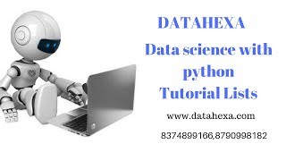 Data Science With Python Tutorial List || rritec trainings
