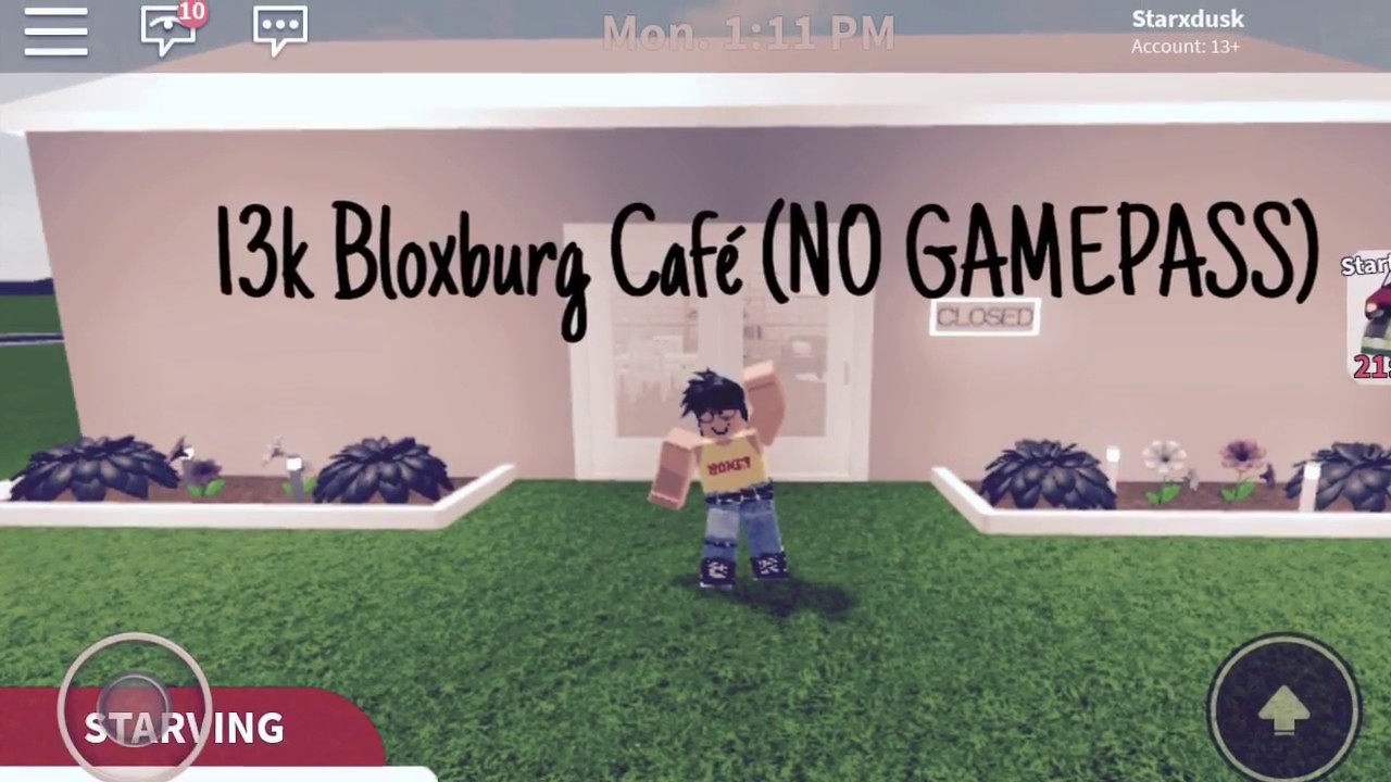 Bloxburg 13k Café (NO GAMEPASS) - YouTube