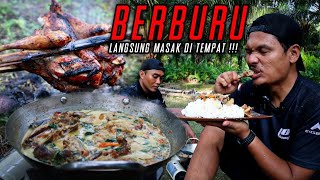 BIKIN NAGIH‼️AYAM HUTAN PANGGANG KUAH SANTAN PEDAS‼️BERBURU AYAM HUTAN LANGSUNG MASAK DI TEMPAT