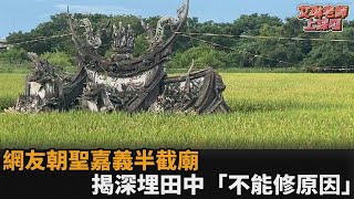 網友走隱藏小路朝聖嘉義半截廟　深埋田中央百年「不能修原因曝光」－民視新聞