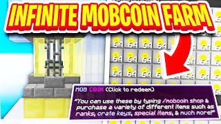 SECRET UNLIMITED MOBCOIN GEN FARM makes us MILLIONS! | Minecraft Skyblock (PvPWars Retro)