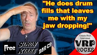 Which Current Drummer Leaves Bad Co's Simon Kirke's Jaw Dropping?