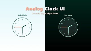 Build a Stylish Analog Clock with Day/Night Mode using HTML, CSS & JavaScript | Animated Clock UI