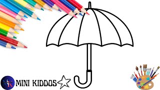 Design Your Own Colorful Umbrella! ☂️🌈 Creative Art for Kids!