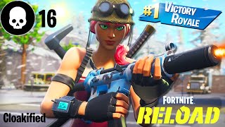 Fortnite Reload | High Kill Win Gameplay | Controller Player | Cloakified