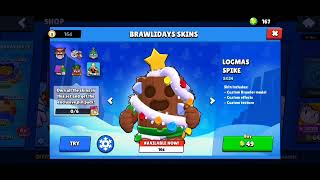 Buying Logmas Spike 😎 | Brawlidays skin