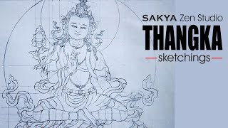 Sakya Zen Studio --- Tibetan Buddhist Arts (Line Drawing Tibetan Art/ Buddhism/Buddhist Art)