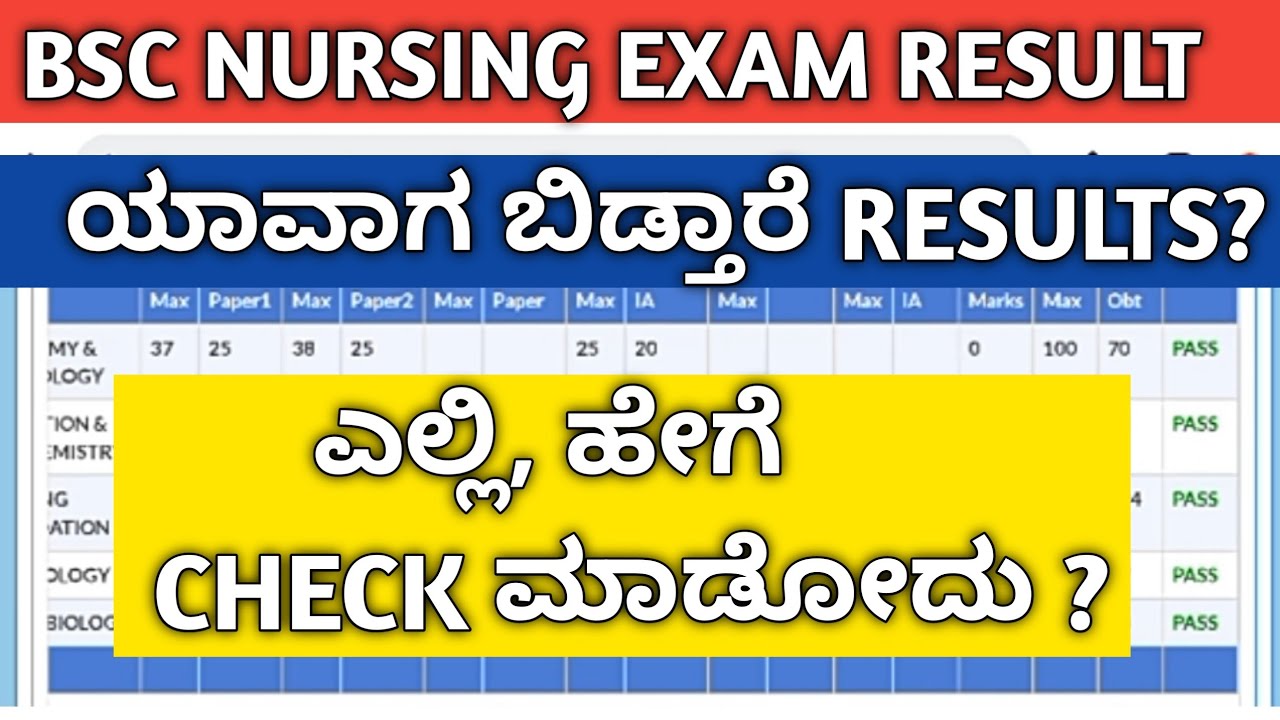 BSC NURSING EXAM RESULT 2023 KARNATAKA|RGUHS EXAM RESULT|BSC NURSING ...