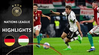 First defeat under Flick Germany vs Hungary 0 1 Highlights Men Nations League