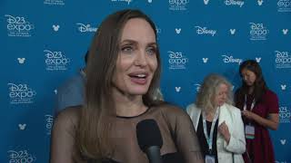 Eternals: Angelina Jolie D23 Official Movie Interview | ScreenSlam