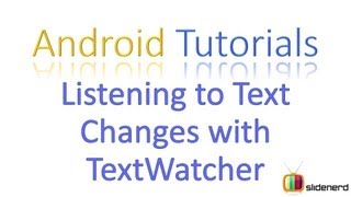 73 EditText Validation with TextWatcher |
