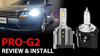 Lasfit Pro-G2 H7 LED Headlight Bulbs with Retainer Holder Adapter [Review&Installation]