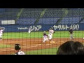 女子プロ野球に行ってみた！／＃23川端友紀の第１打席　ファーストへの内野安打で打点！／2017.7.17　埼玉アストライア×京都フローラ　うそにゃん　神宮球場