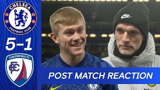 Lewis Hall and Tuchel React to Strong Win | Chelsea 5-1 Chesterfield | FA Cup | Post Match Reaction