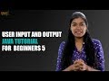 User Input and Output | Java Tutorial for Beginners 5 | TalentSprint